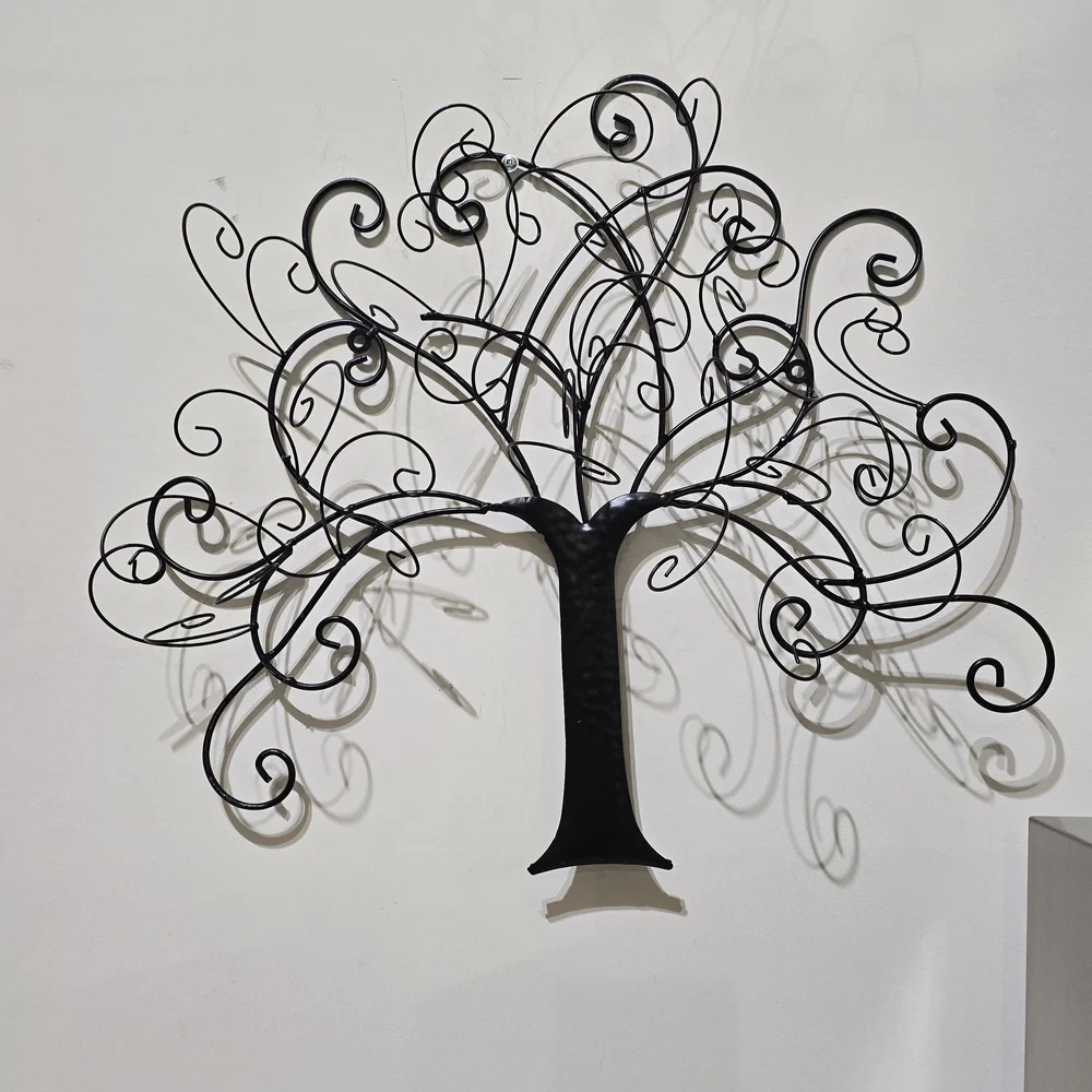 Black Metal Tree Wall Art, 18x16x3 - Picture 14 of 16